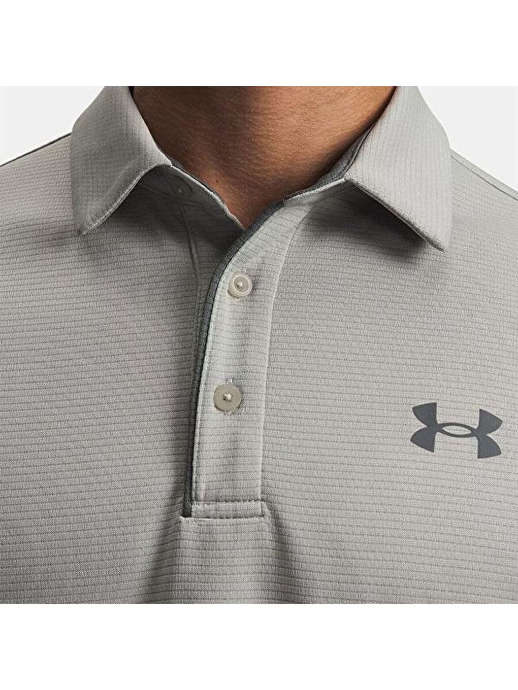 Tech Erkek Gri Polo Yaka Tişört-2