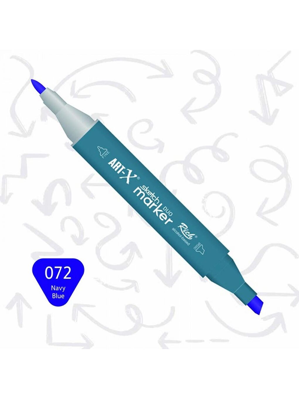 Art-X Sketch Marker Duo Su Bazlı Çift Uçlu Kalem 60 Renk (KOD: 18050)-3