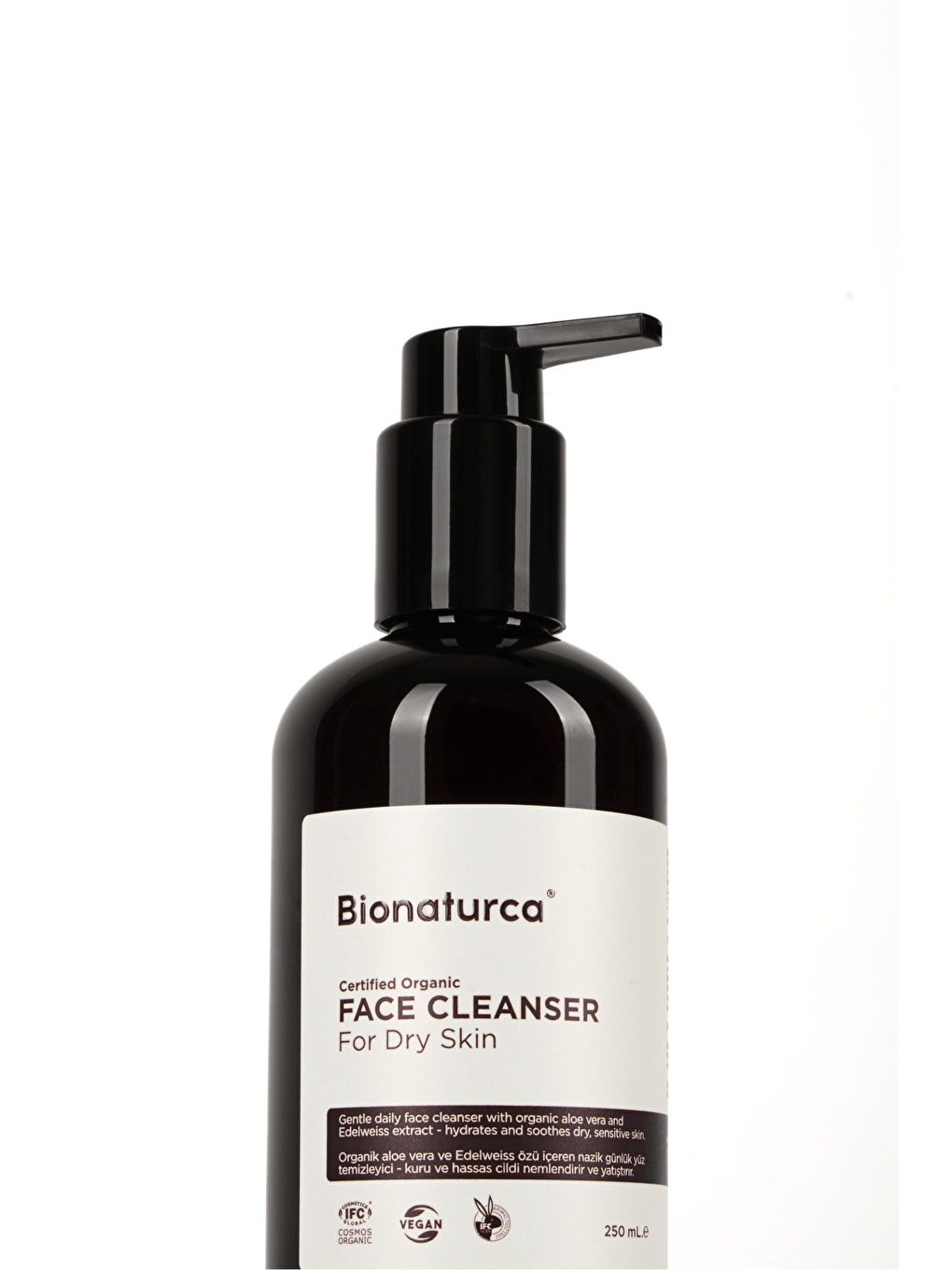 Organik Sertifikalı Kuru Ciltler İçin Yüz Temizleme Jeli 250 ml l--1