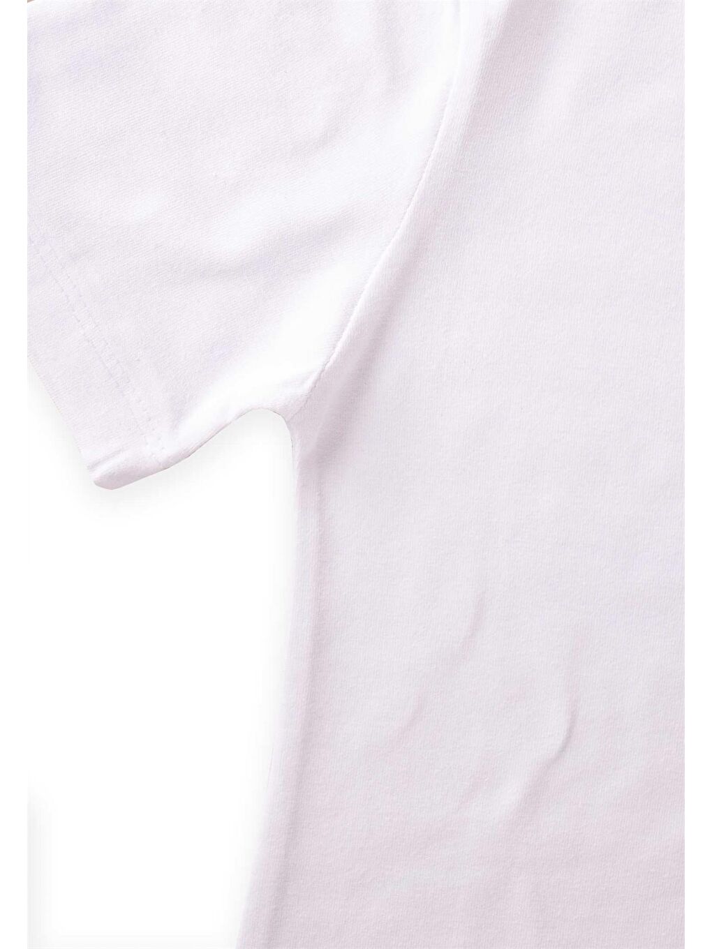 Beyaz Erkek Çocuk Kısa Kollu Fanila-1