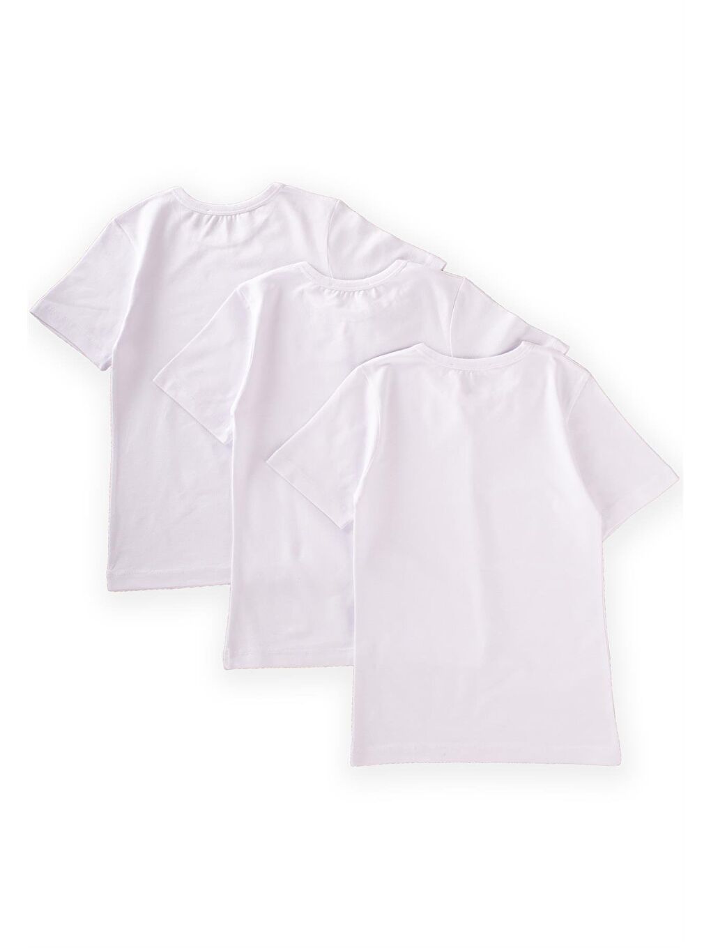 Beyaz Erkek Çocuk Kısa Kollu Fanila-2