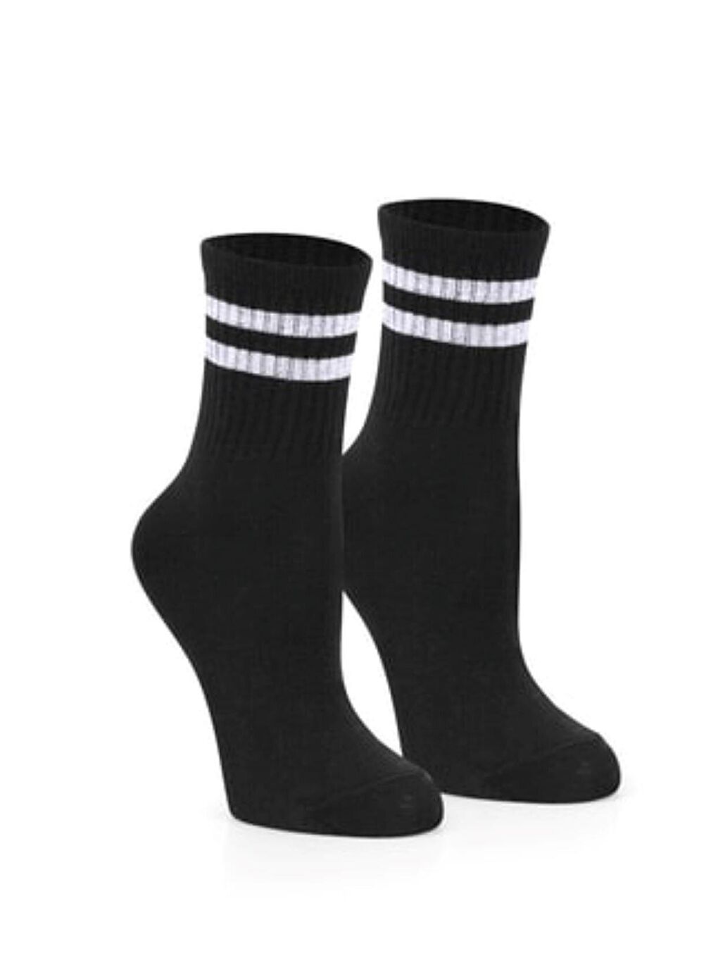 OZZY SOCKS Siyah-Kırmızı 3lü Bayan Kolej Çorabı