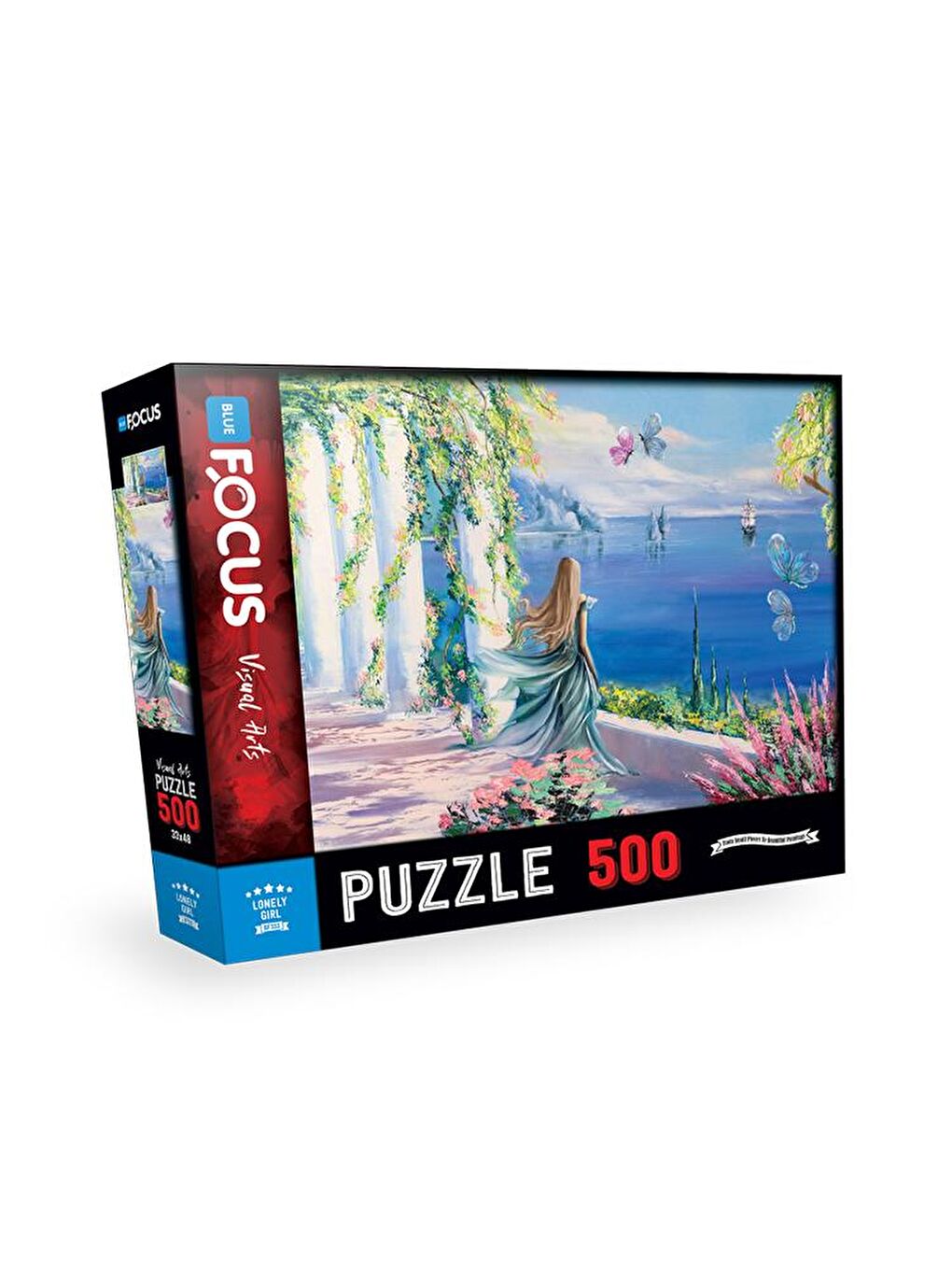 Blue Focus Karışık 500 Parça Puzzle - Yalnız Kız (Lonely Girl) - 1