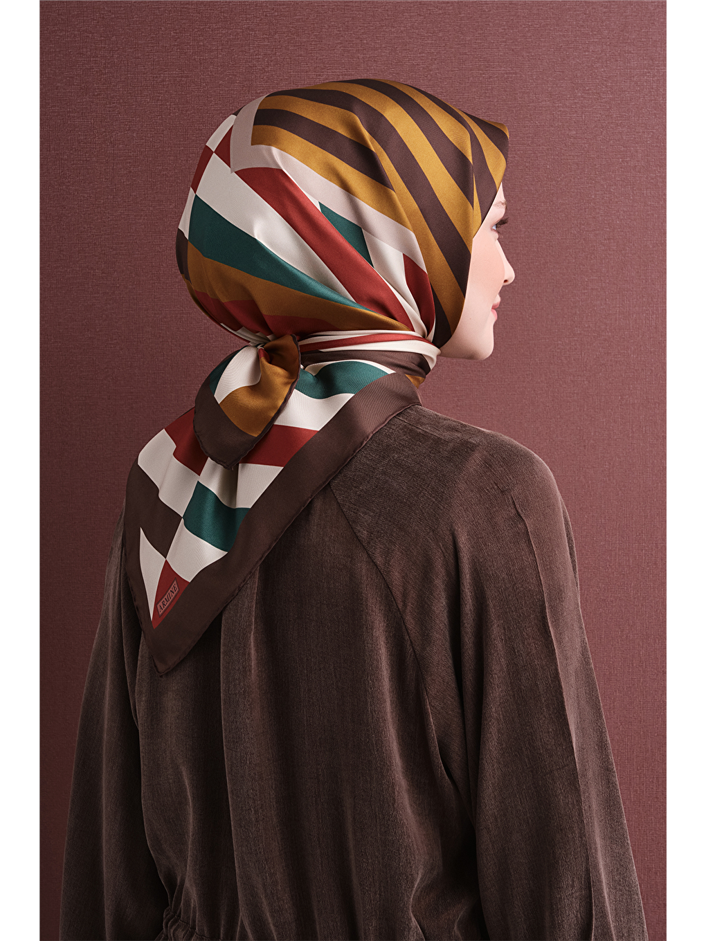 Sarı Saf İpek Twill Eşarp 9615d 05-3