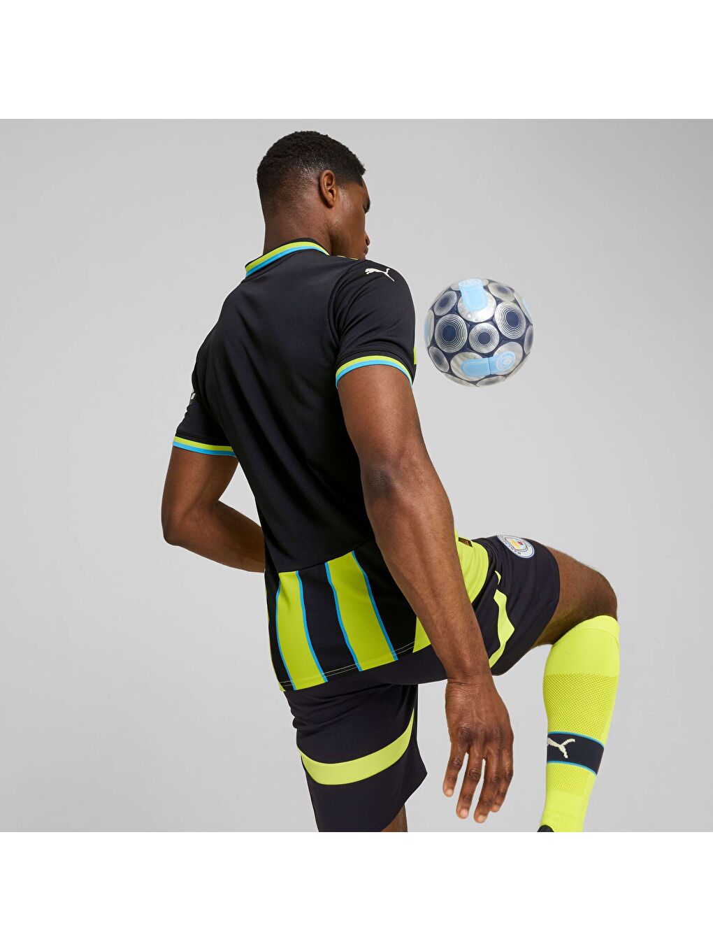 Lacivert Manchester City 24/25 Erkek Deplasman Forması-2