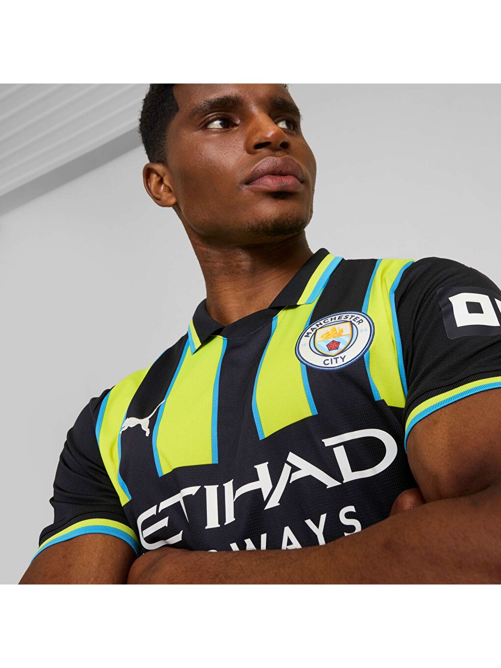 Lacivert Manchester City 24/25 Erkek Deplasman Forması-3