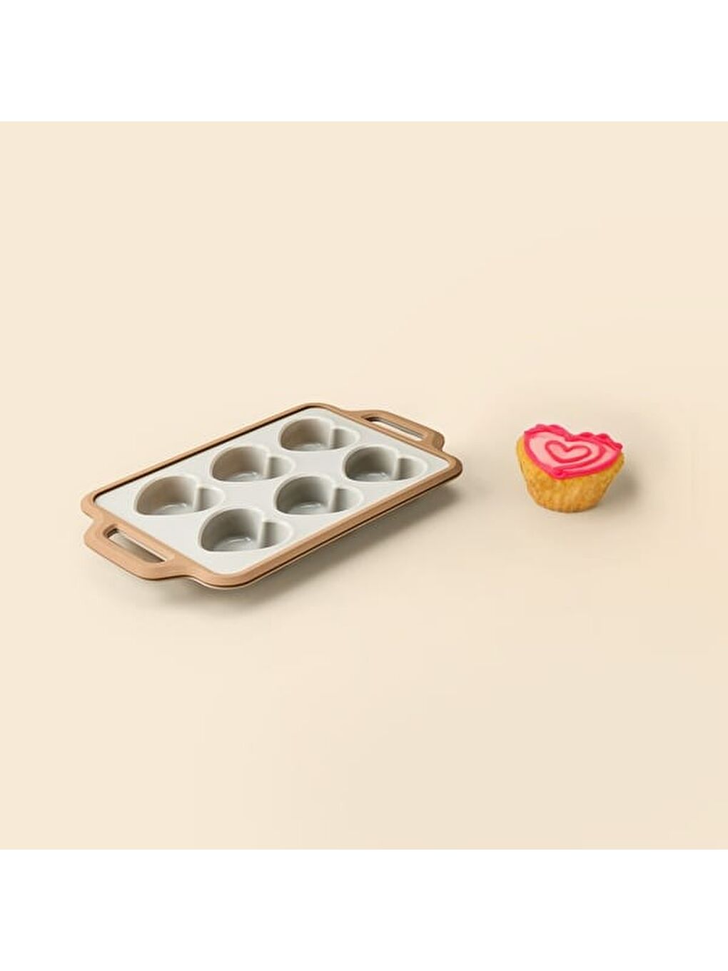 Maple Silikon Muffin Kabı - Gri - 34x20 cm-2