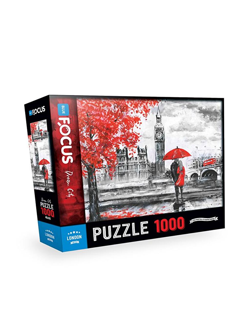 Blue Focus Karışık 1000 Parça Puzzle - London - 1