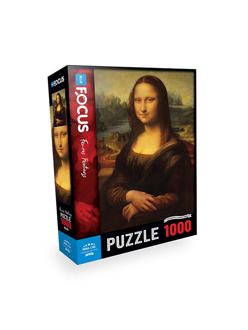 Blue Focus Karışık 1000 Parça Puzzle - Mona Lisa - 1