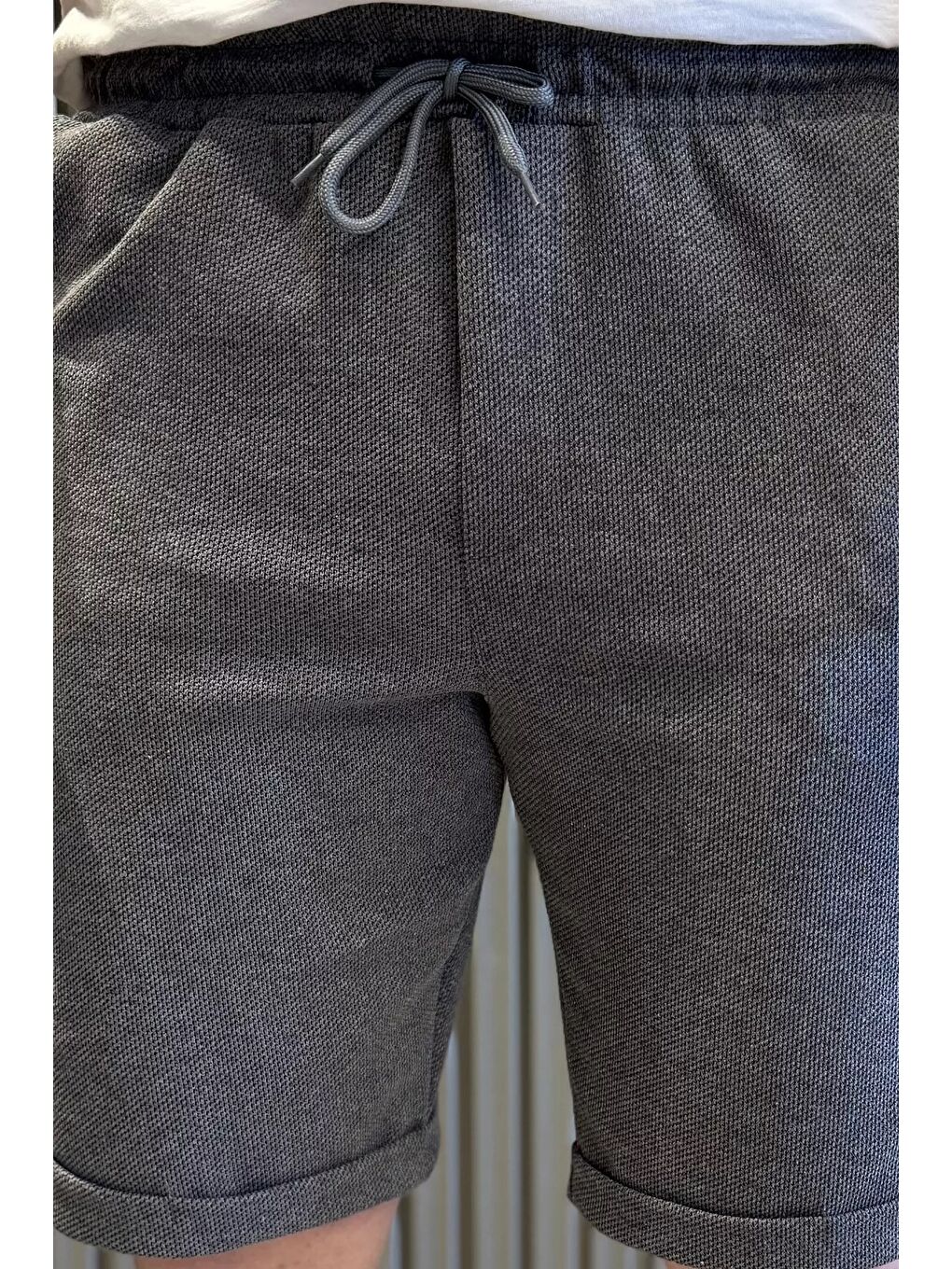 Gri Erkek Şort-3
