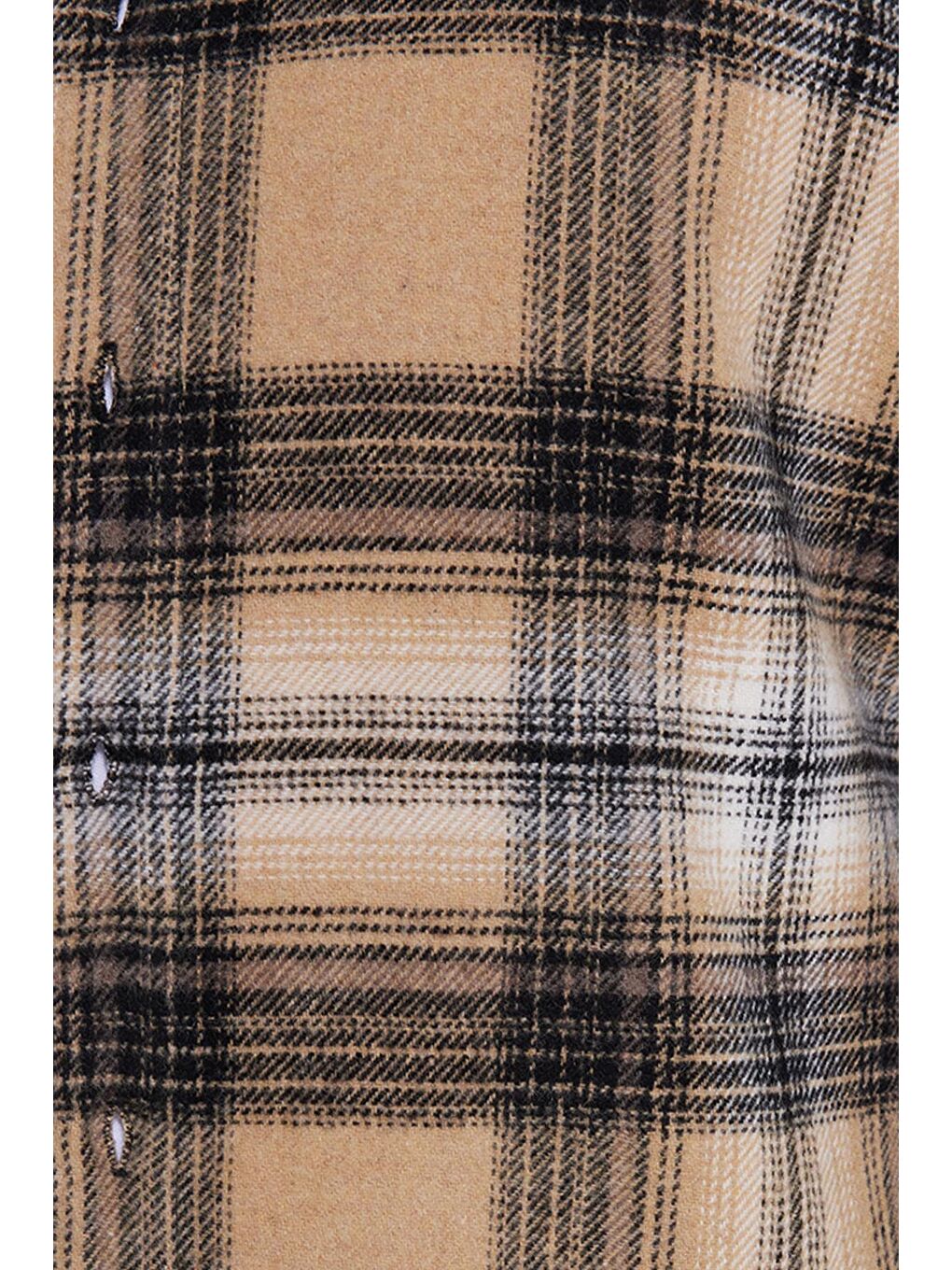 Kahverengi Erkek Slim Fit Dar Kesim Kareli Kışlık Oduncu Gömlek-4