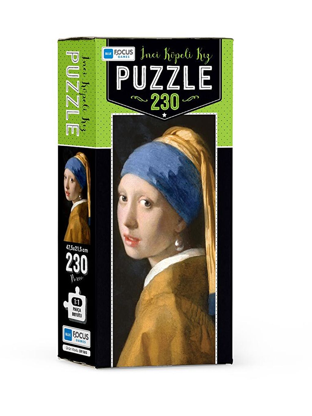 Blue Focus Karışık 230 Parça Puzzle - İnci Küpeli Kız - 1