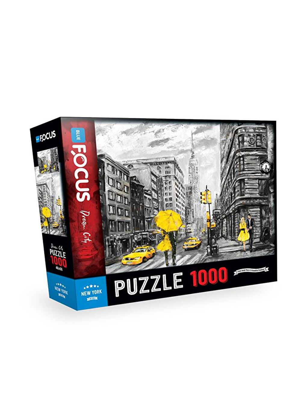 Blue Focus Karışık 1000 Parça Puzzle - New York - 1