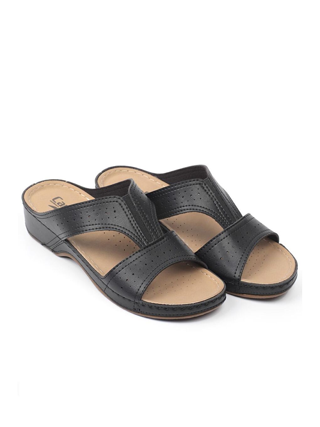 Siyah Z0426 Kadın Konfor Anatomic Terlik-1