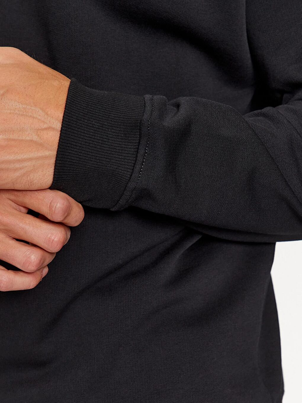 Siyah Erkek Sweatshirt-6