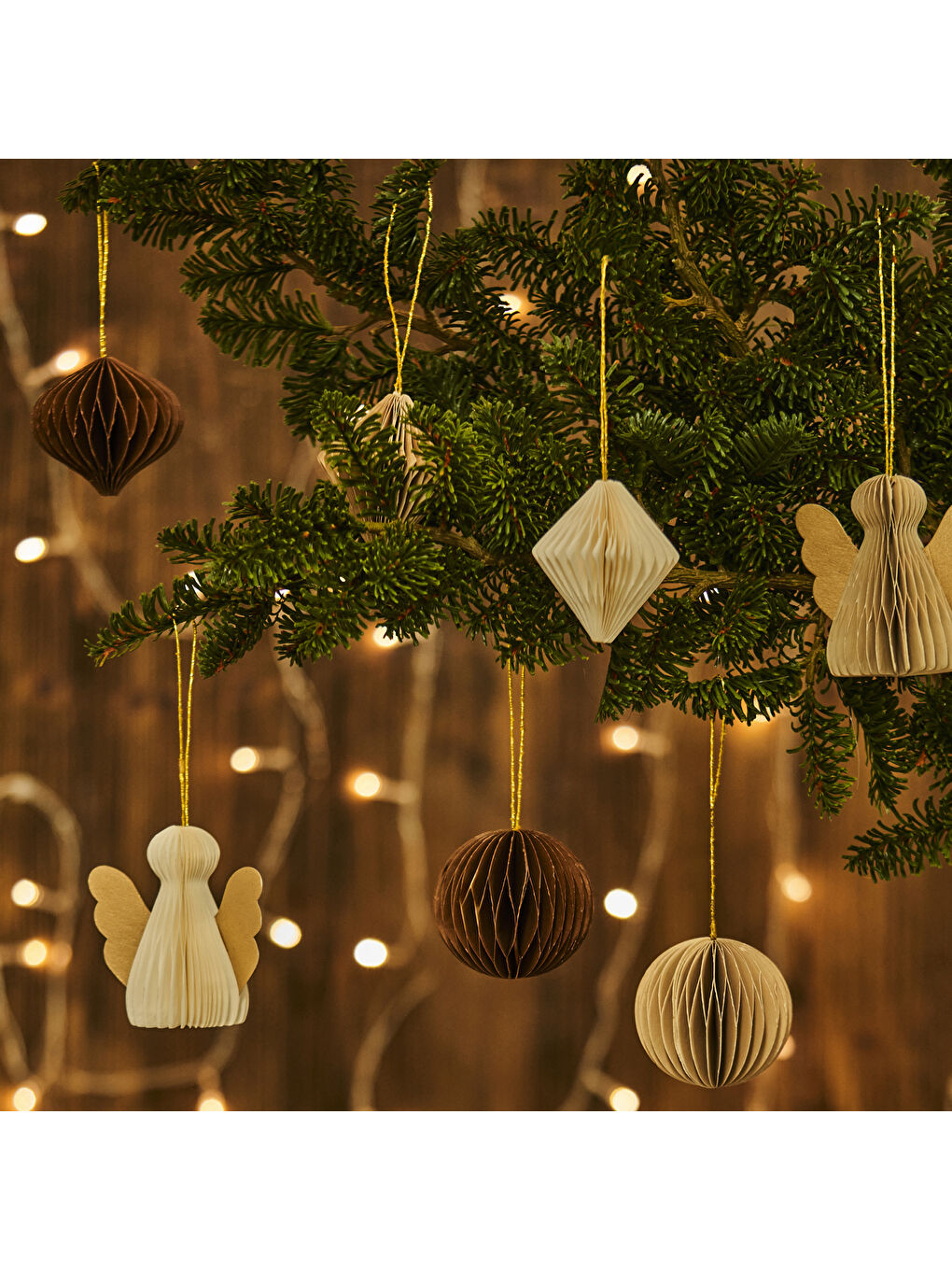 Karışık Angela Dekoratif Süs 3'lü (8 cm)-2