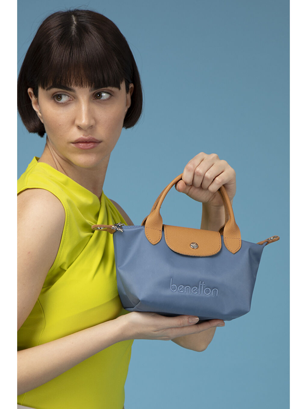 Kadin El Çantasi Mavi̇-Camel BNT1360-2