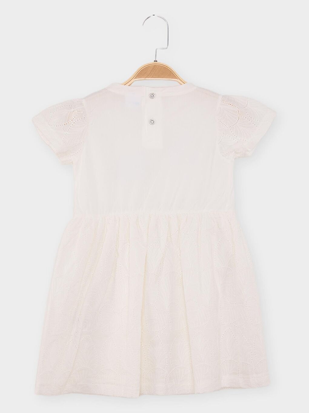 Ekru Minnie Mouse Lisanslı Kız Çocuk Elbise 21809-3