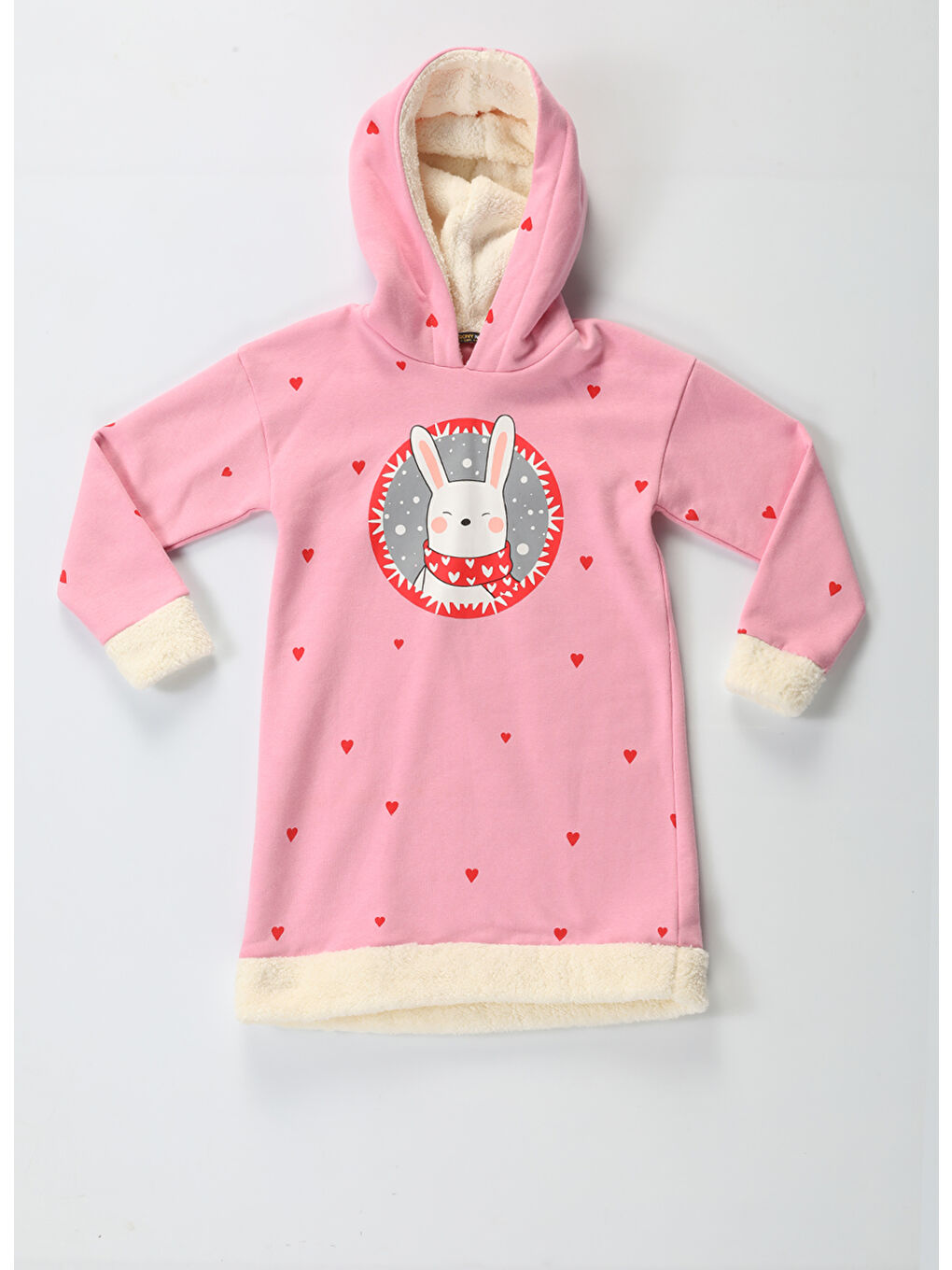 Casabony Pembe Bunny Pink Yumoş Kız Çocuk Elbise - 3