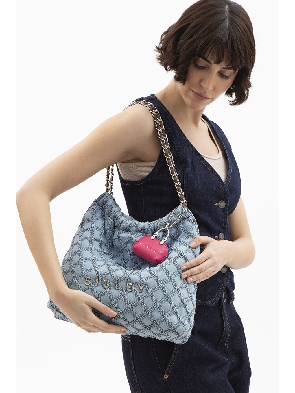 Sisley Kadin Kol Çantasi Mavi SLY063