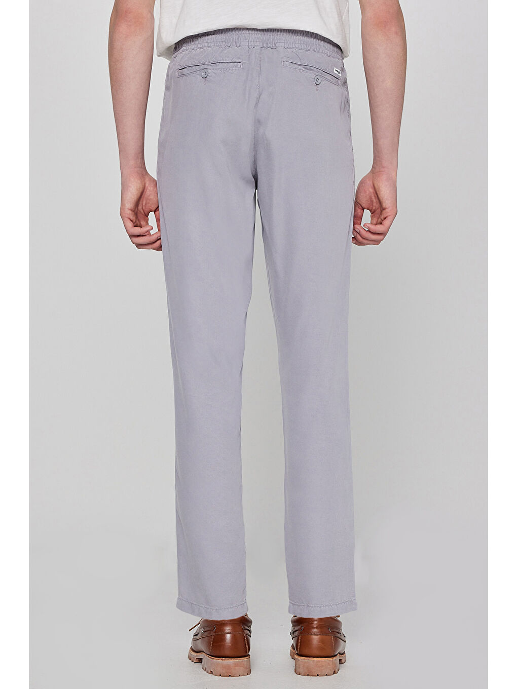 Gri Regular Fit Siyah Pantolon-4