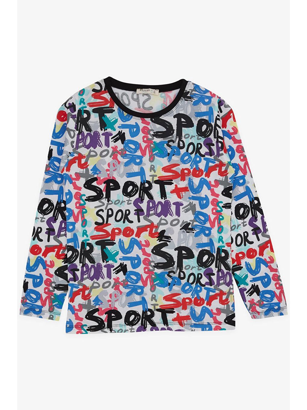 Erkek Çocuk Pijama Takımı Renkli Yazı Baskılı Karışık Renk (9 Yaş)-2