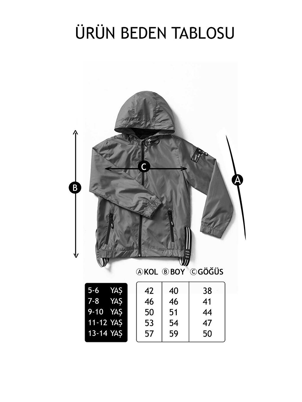 Kırmızı Kapüşonlu Şu Geçirmez Erkek Çocuk Yağmurluk 5-14 Yaş-2