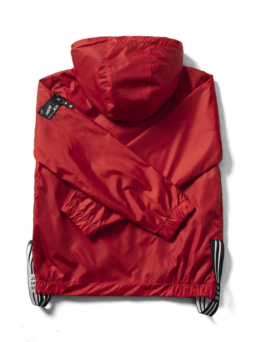 Kırmızı Kapüşonlu Şu Geçirmez Erkek Çocuk Yağmurluk 5-14 Yaş-3