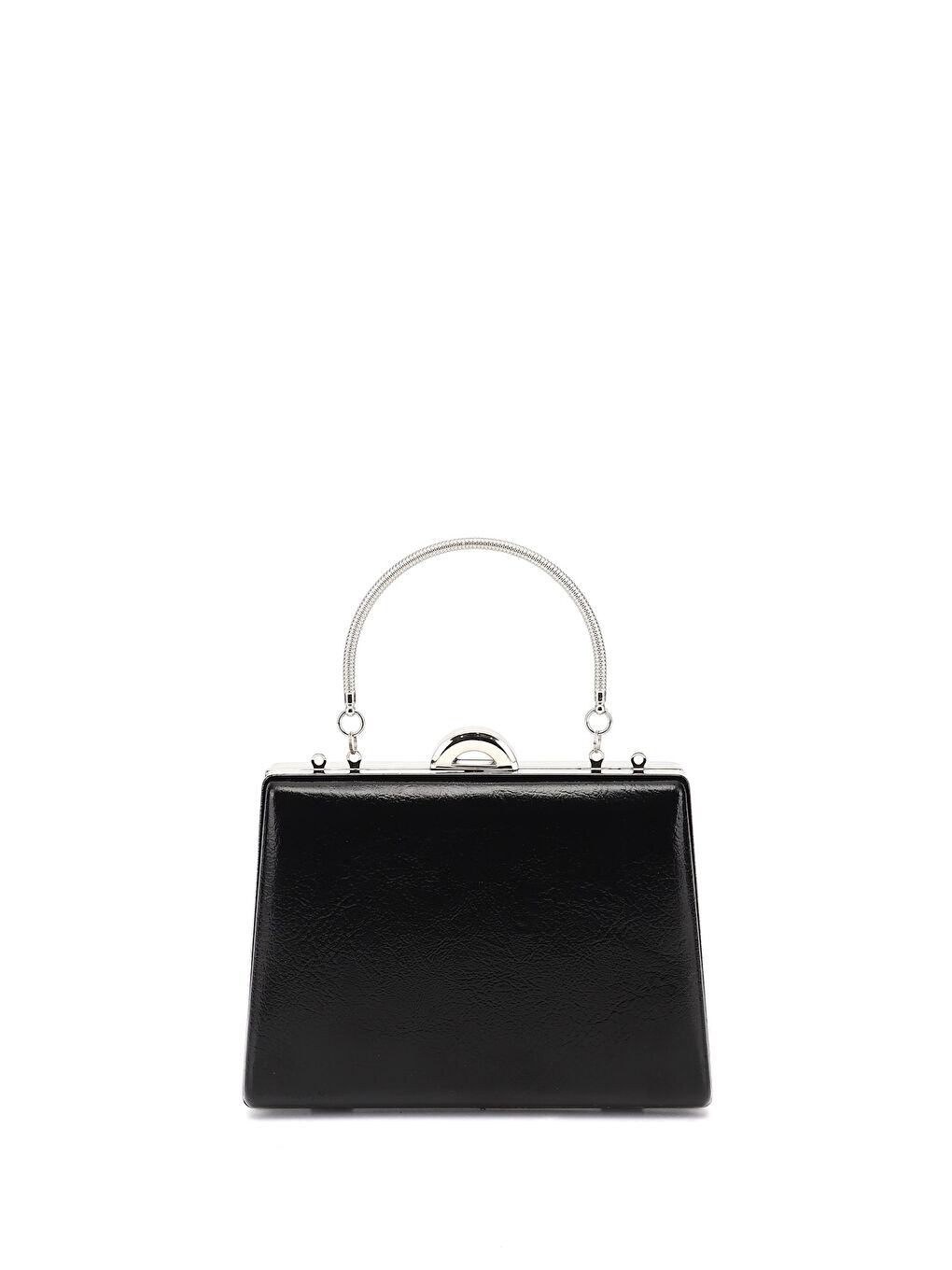 Siyah Kadın SİYAH Uzun Zincirli El Ve Omuz Askılı Abiye Çanta-3