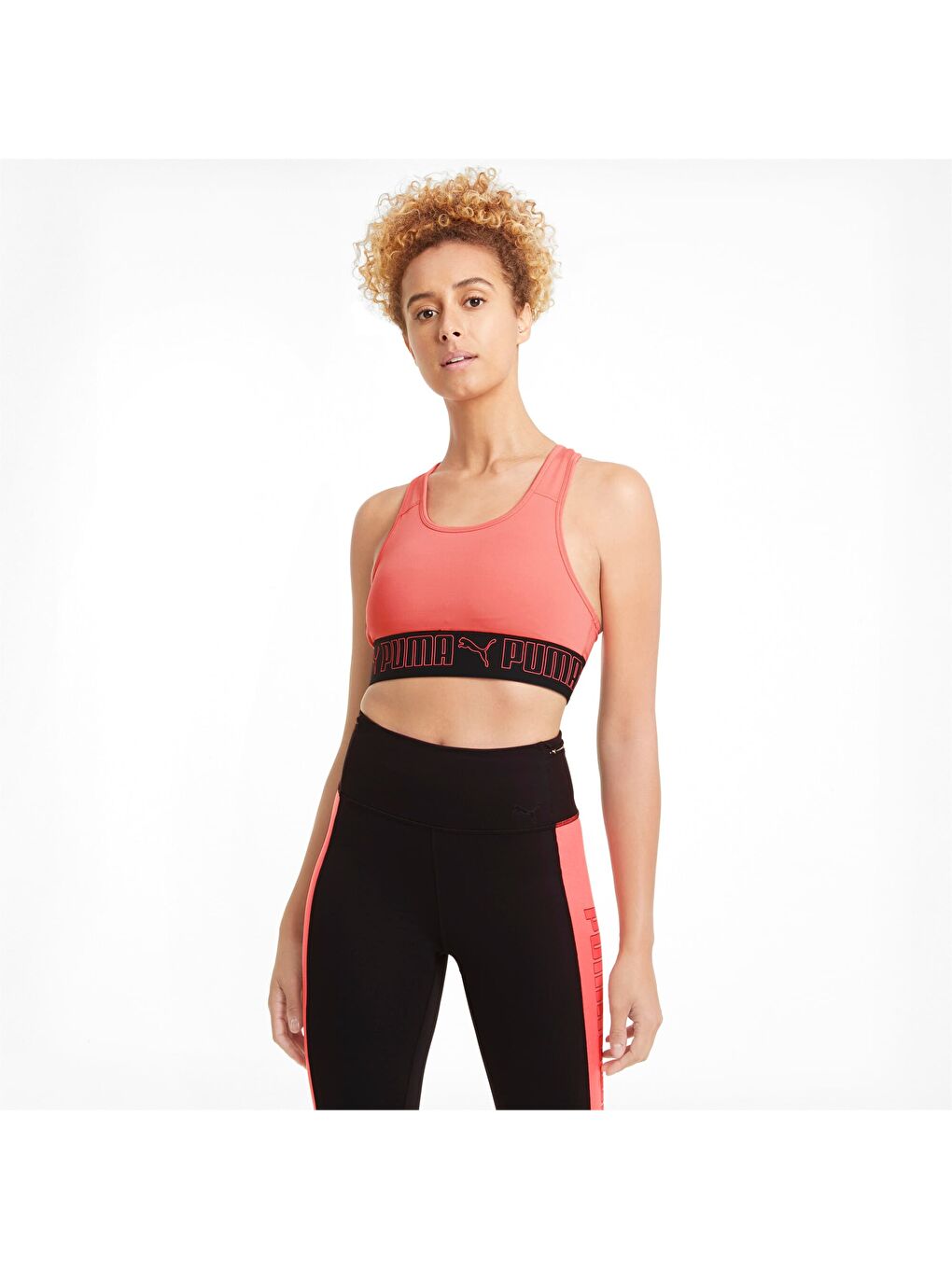 Turuncu MID ELASTIC Kadın Antrenman Sütyeni-4