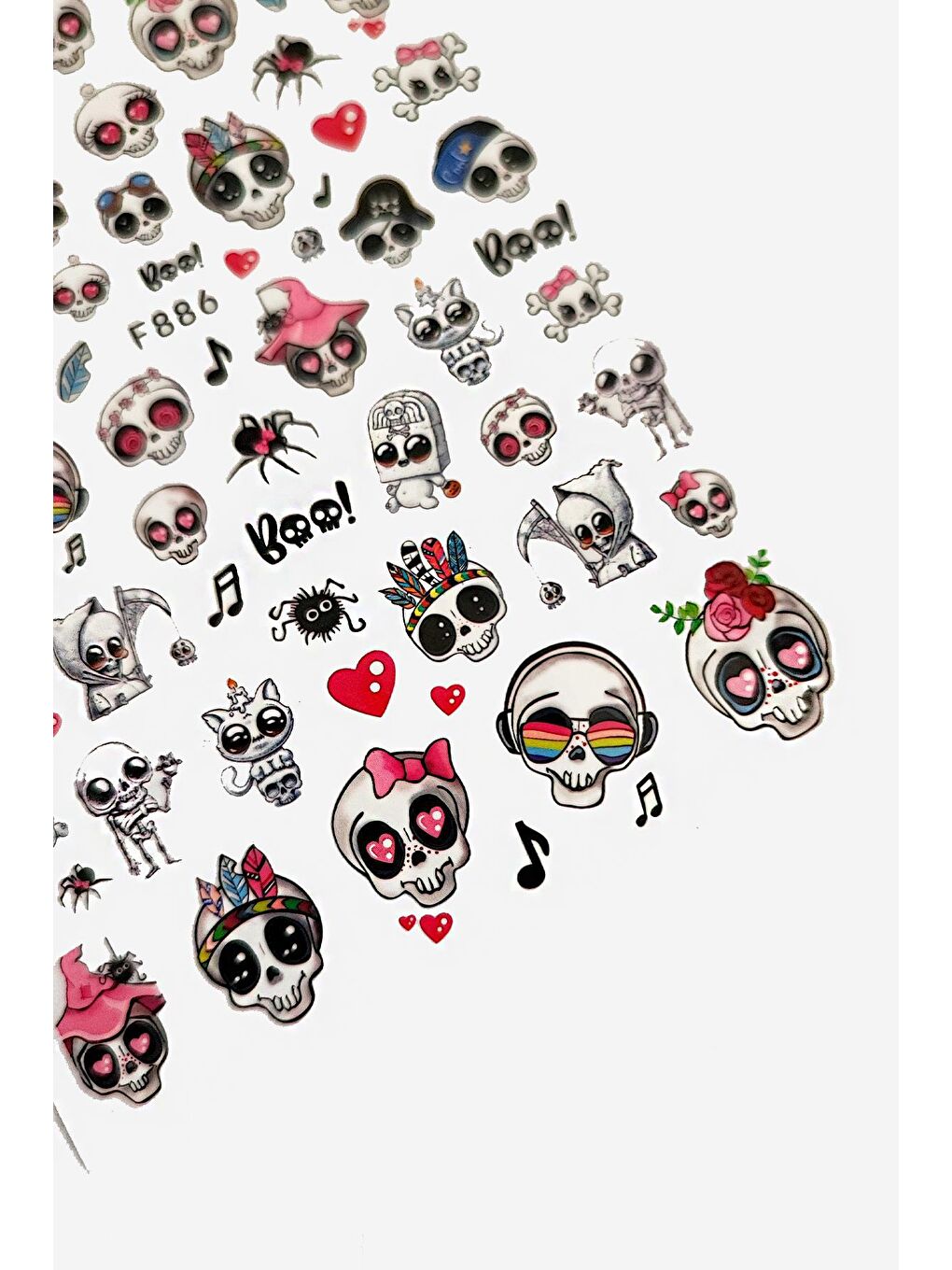 New Obsessions Mavi Halloween Cadılar Bayramı Tırnak Sticker Nail Art Süsü - 2