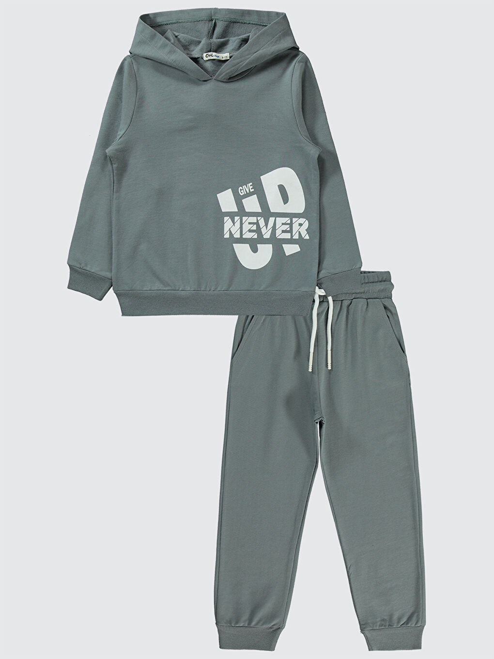 Gri Boys Erkek Çocuk Eşofman Takımı 6-9 Yaş Füme