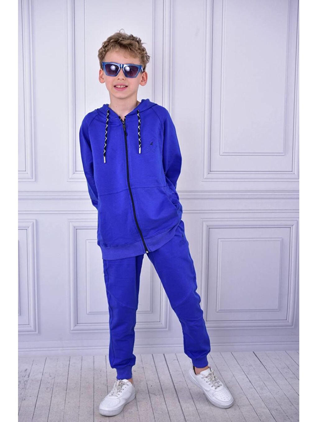 Pina Kids Saks Erkek Çocuk Fermuarlı Eşofman Takımı ESF.bk07 - 4