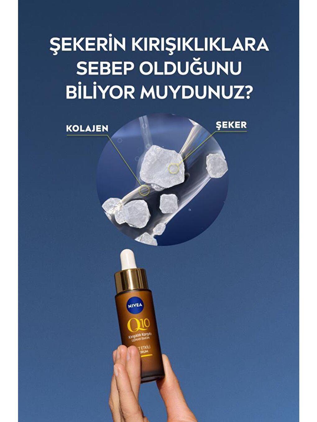 NIVEA Şeffaf Q10 Kırışıklık Karşıtı Çift Etkili Cilt Serumu 30 ml - 1