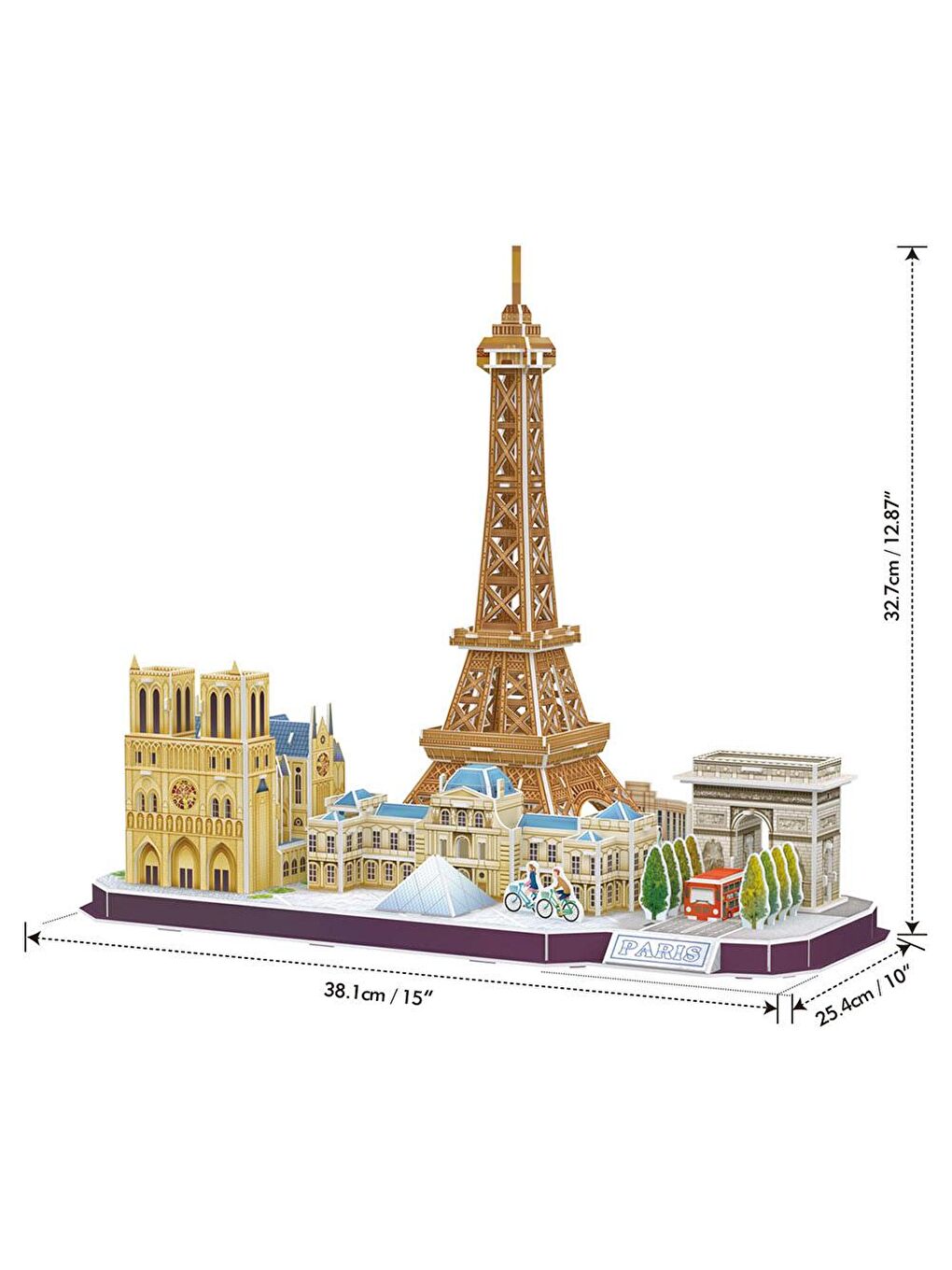 Cubic Fun Karışık 3D 114 Parça Puzzle City Line Paris - 2