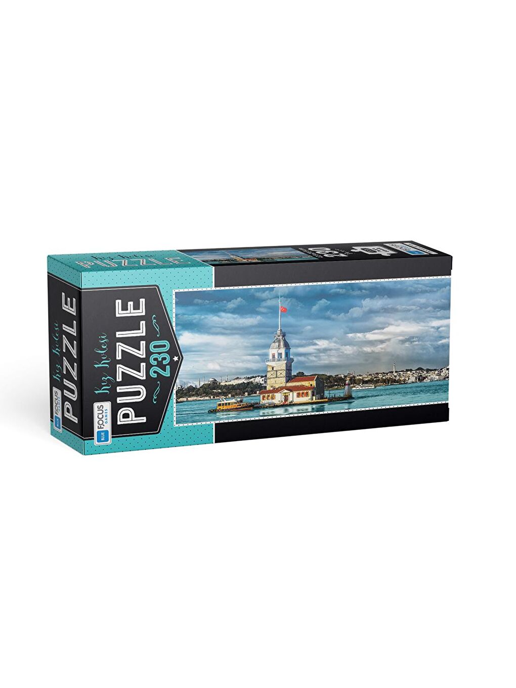 Blue Focus Karışık 230 Parça Puzzle - Kız Kulesi - 1