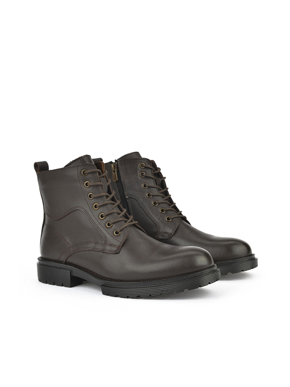 Kahverengi Erkek Hakiki Deri Bot 143423Z2106 Kahve-3