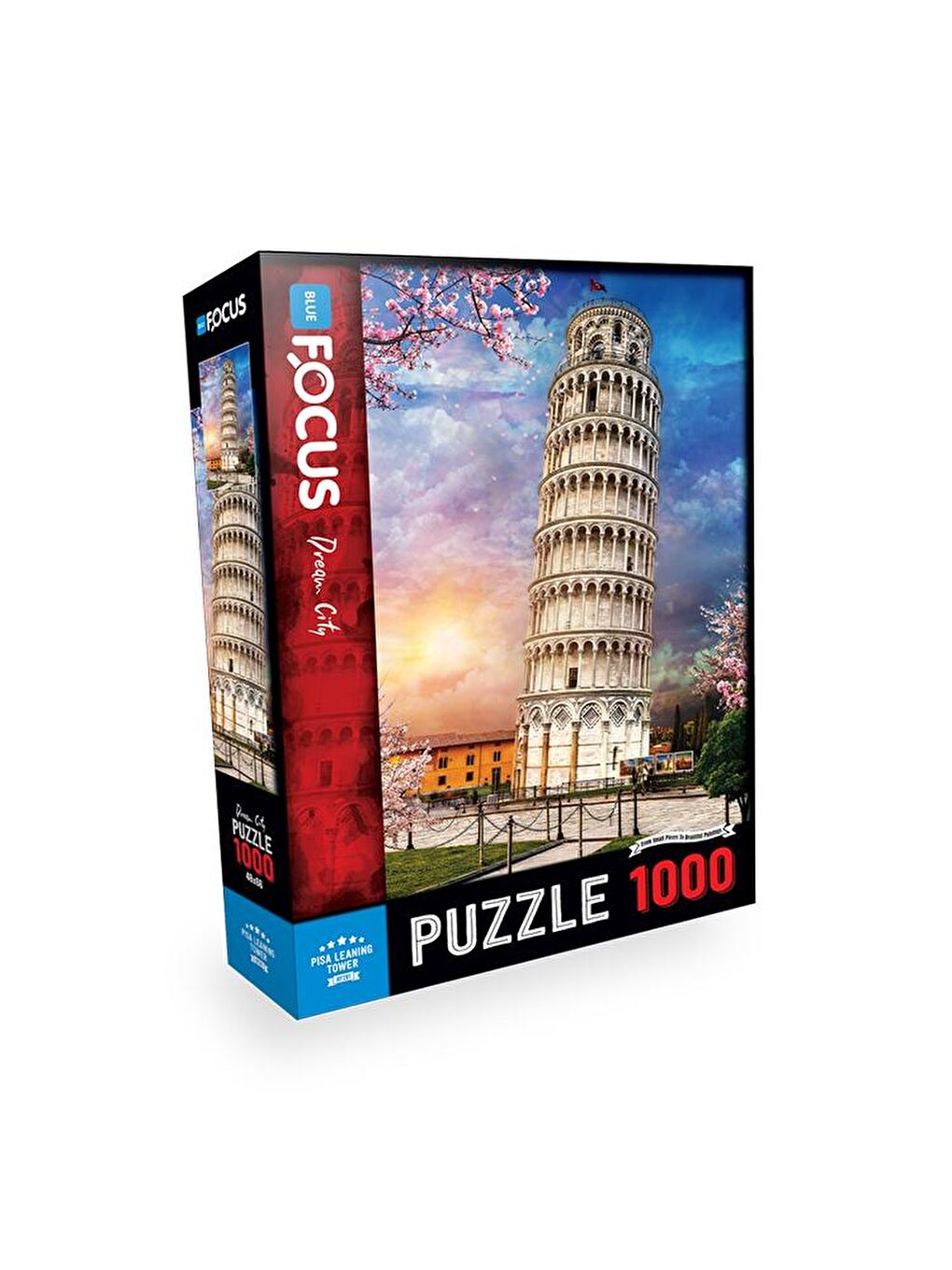 Blue Focus Karışık 1000 Parça Puzzle - Pisa Kulesi (Pisa Leaning Tower) - 1