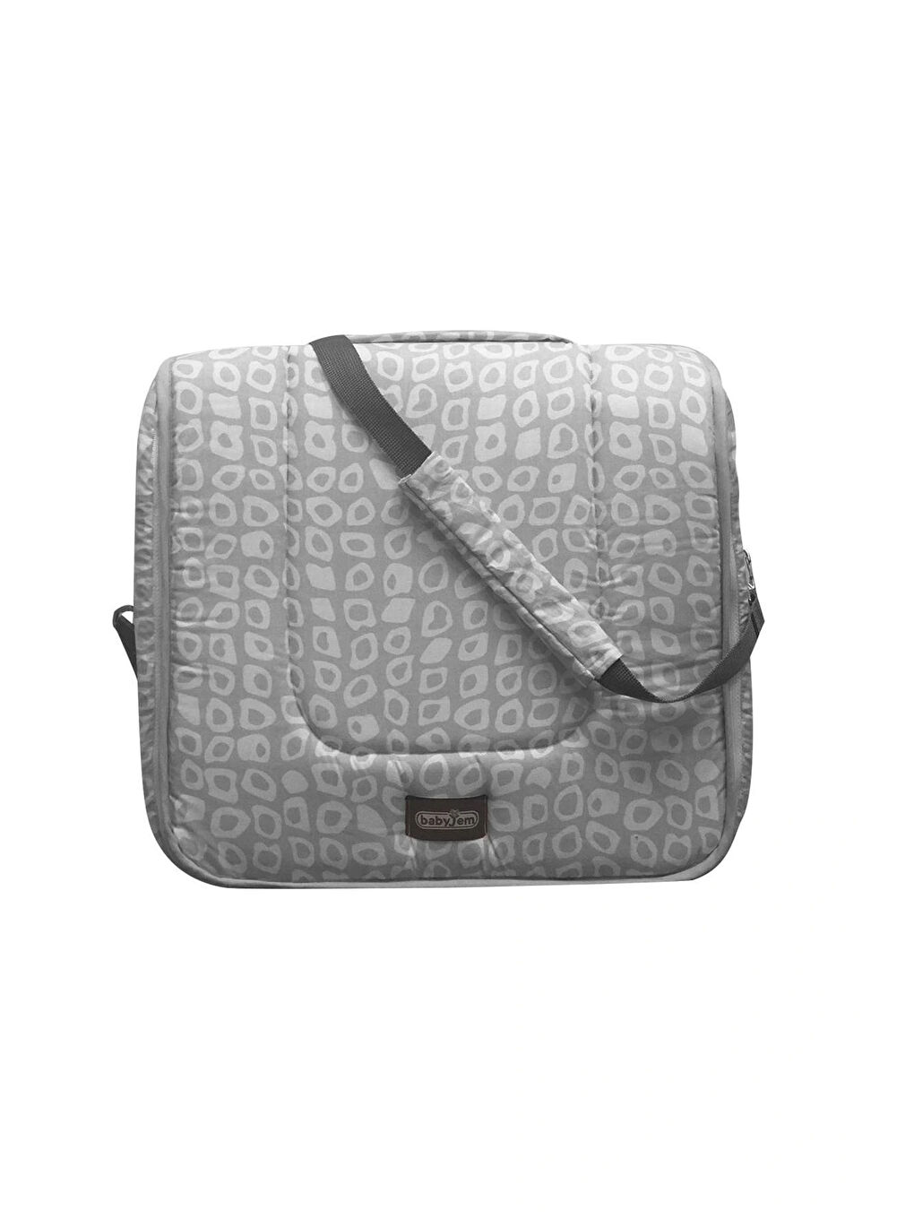 Oyuncaklı Portatif Yatak Alt Açma Anne Çantası Gri-4