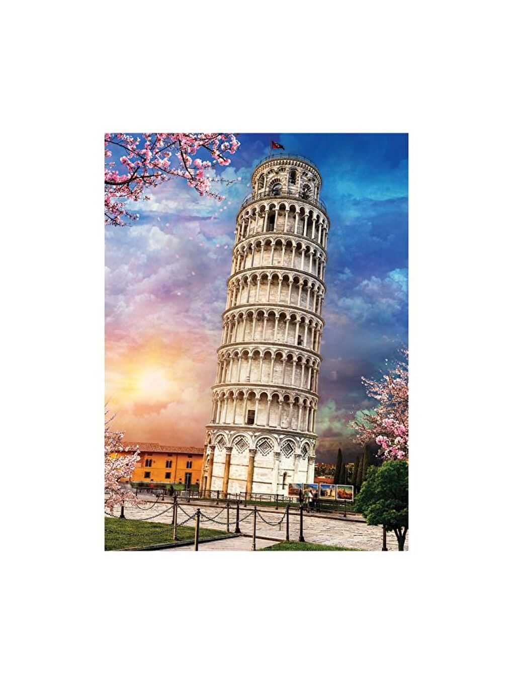 Blue Focus Karışık 1000 Parça Puzzle - Pisa Kulesi (Pisa Leaning Tower) - 2