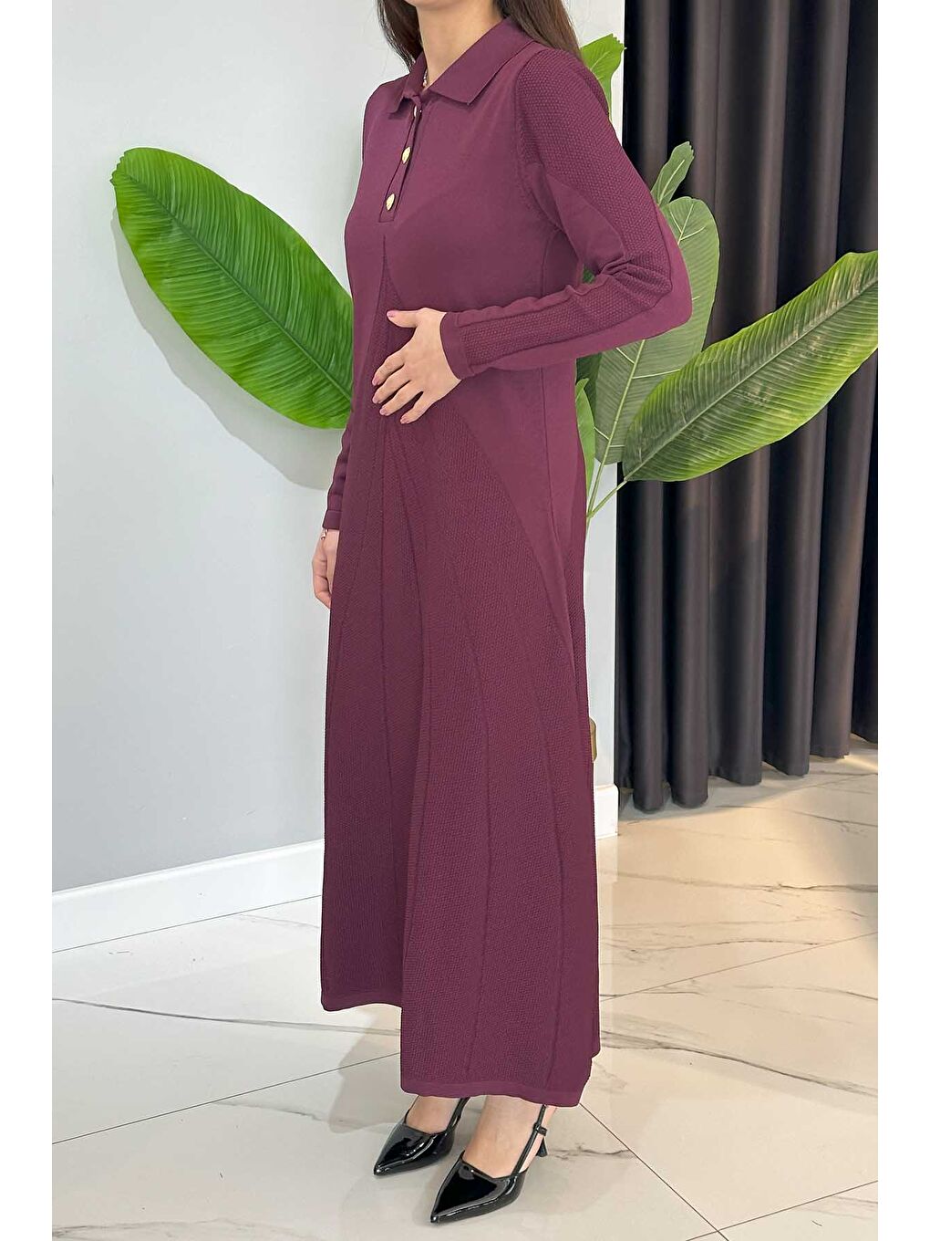 Elbise 1423 Mürdüm-1