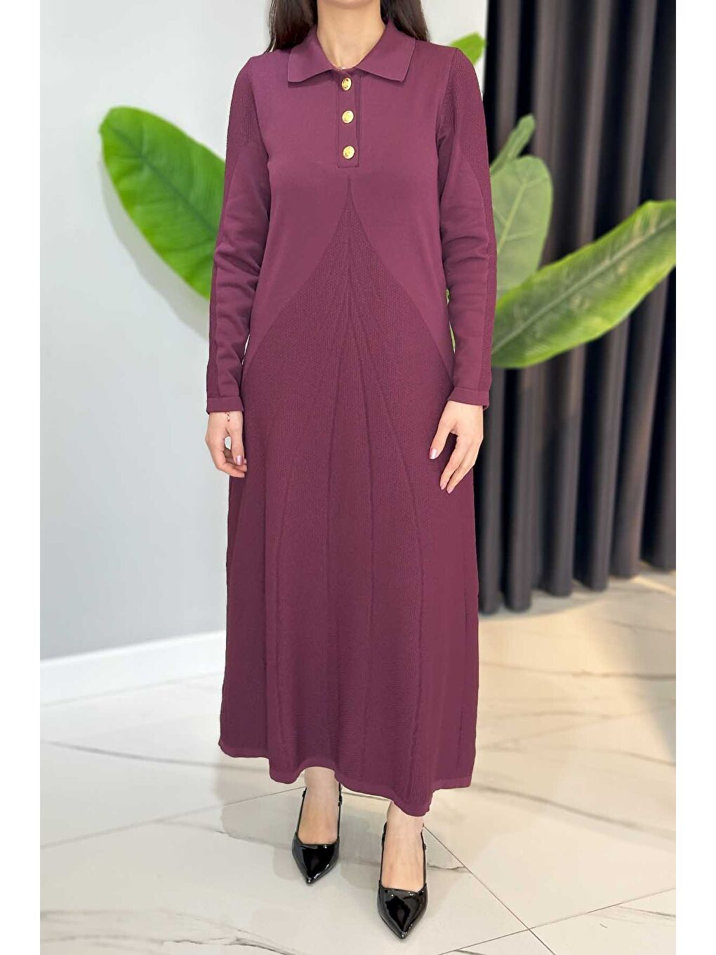 Elbise 1423 Mürdüm-3