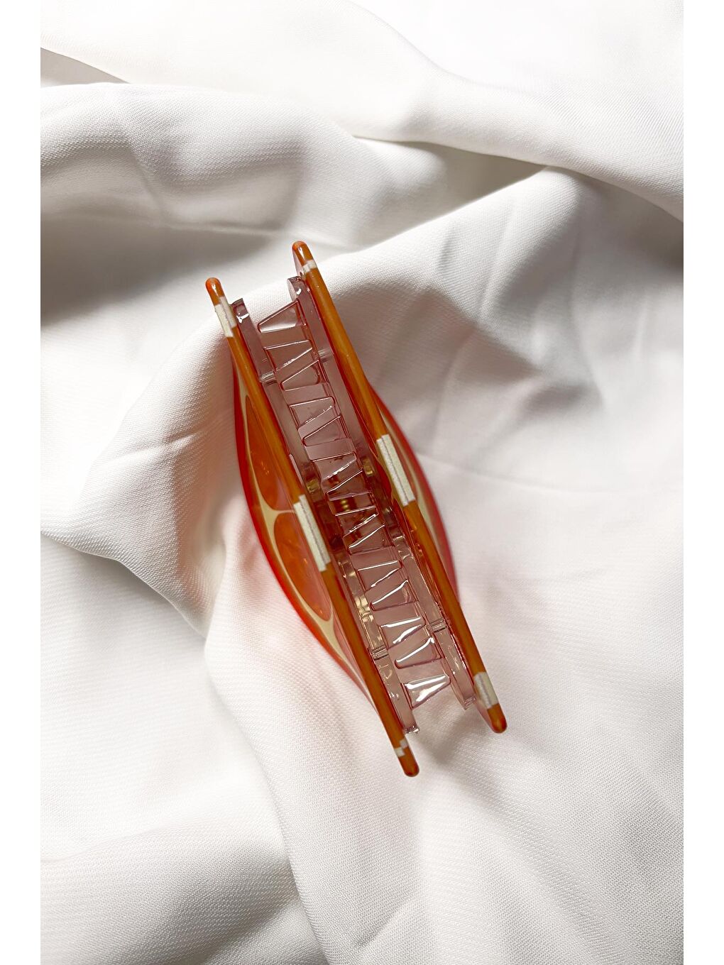 Turuncu Tatlı Portakal Dilimi Asetat Mandal Toka-2