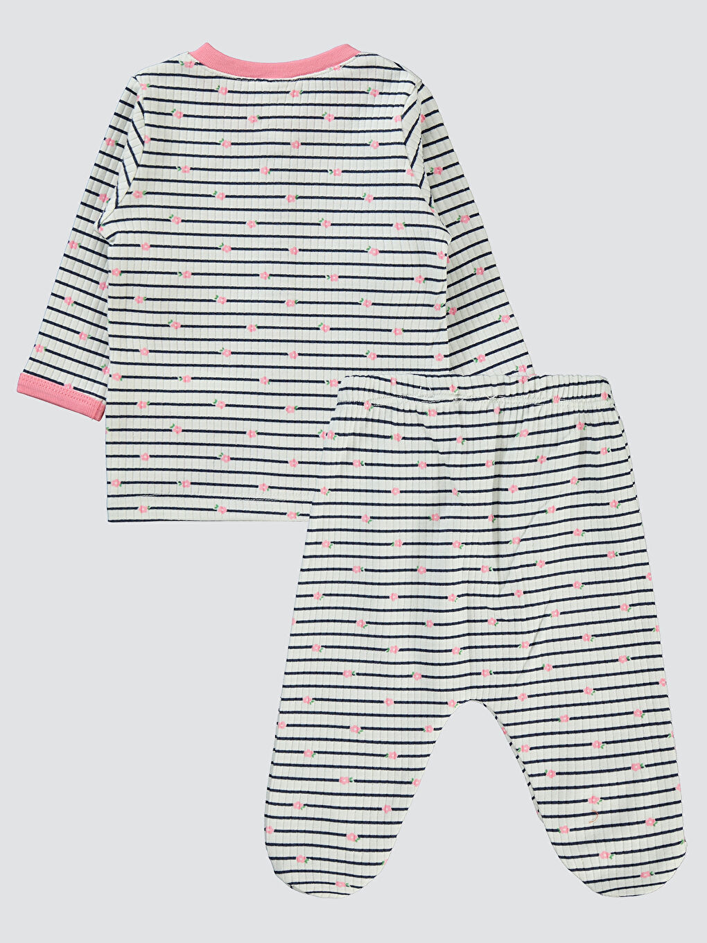 Civil Baby Kız Bebek Pijama Takımı 1-6 Ay Pembe - 1