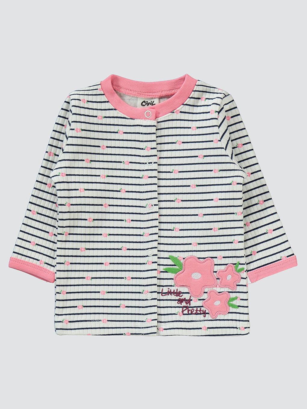 Civil Baby Kız Bebek Pijama Takımı 1-6 Ay Pembe - 2