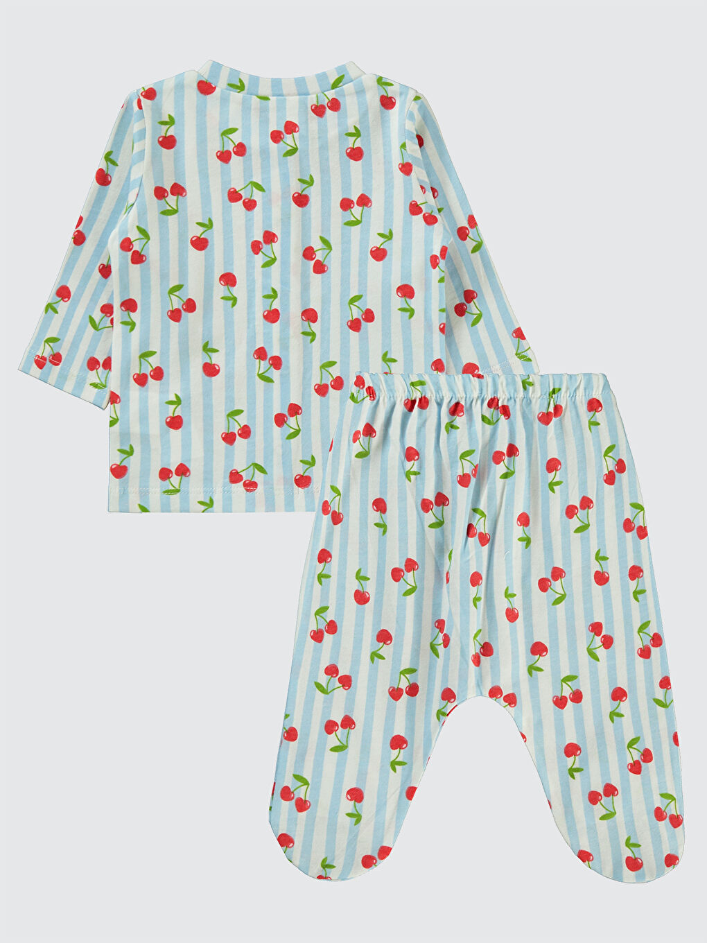 Civil Baby Kız Bebek Pijama Takımı 1-6 Ay Mavi - 1