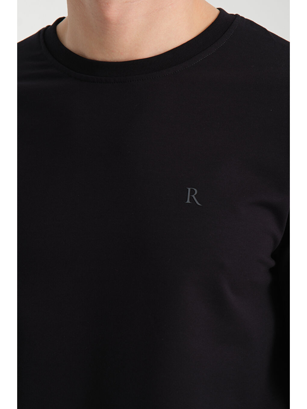 Lacivert Erkek Uzun Kol Bisiklet Yaka Sweatshirt 3206-3