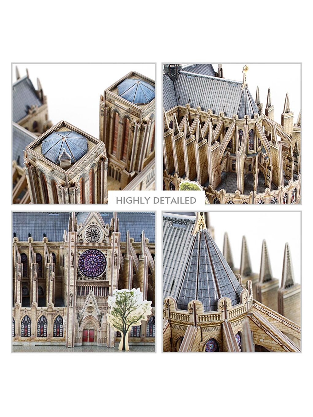 3D Puzzle National Geographic Serisi - Notre Dame de Paris-6