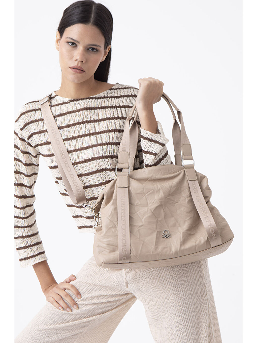 Bej Kadin Kol Çantasi Ten BNT1470