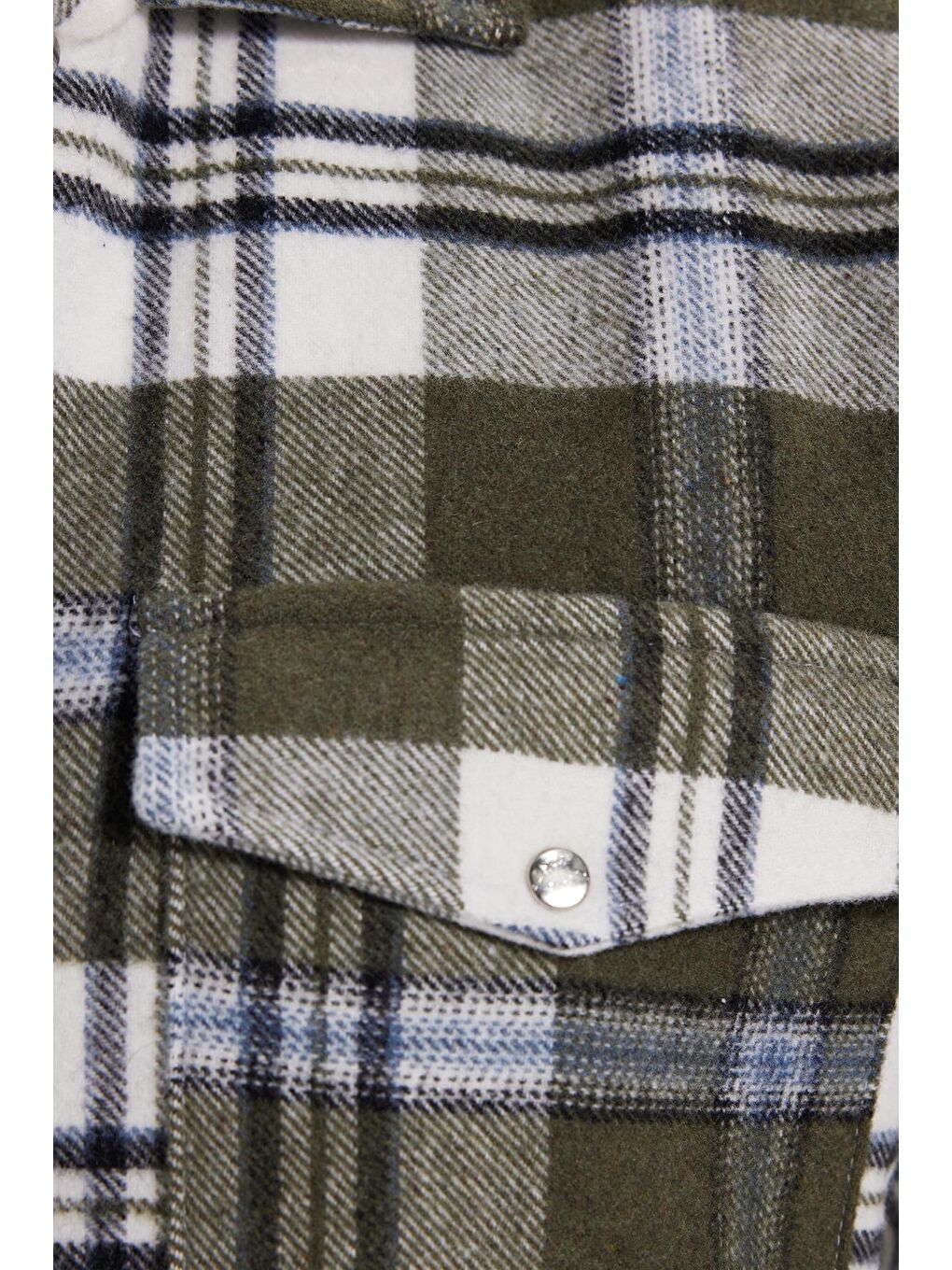 Karışık Erkek Regular Fit Rahat Kesim Kışlık Kareli Çift Cepli Çıtçıtlı Gömlek-4